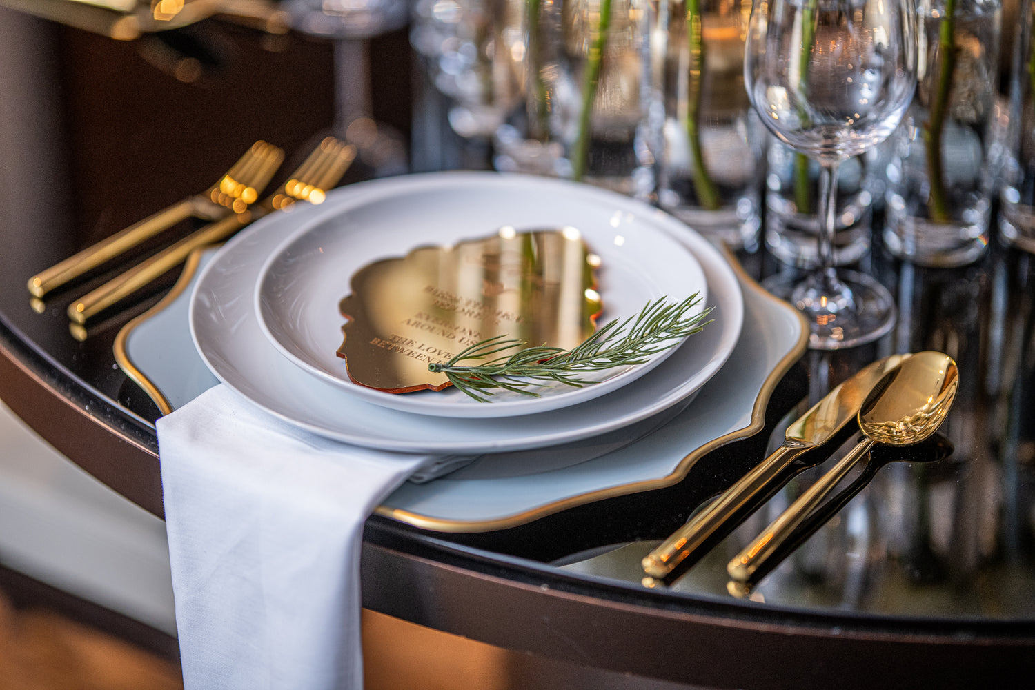 *ACRYLIC* Tablescape Decor Cards - The Madison Bracket