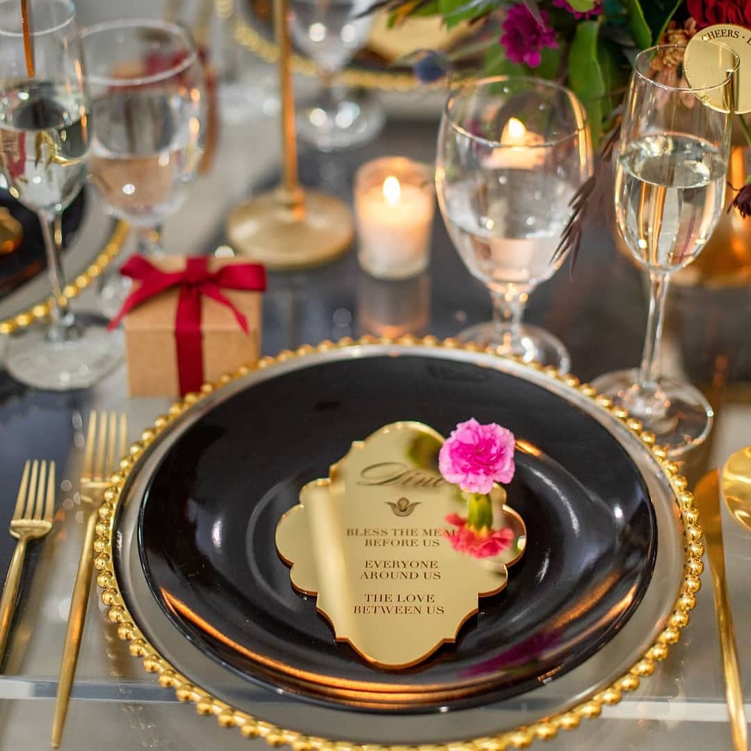 *ACRYLIC* Tablescape Decor Cards - The Madison Bracket